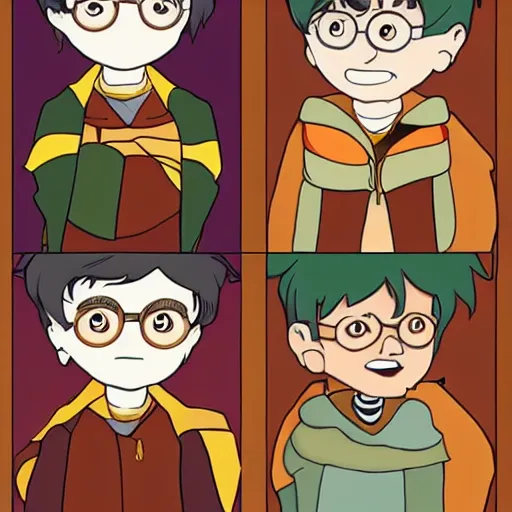 Image similar to harry potter as a fall guys character