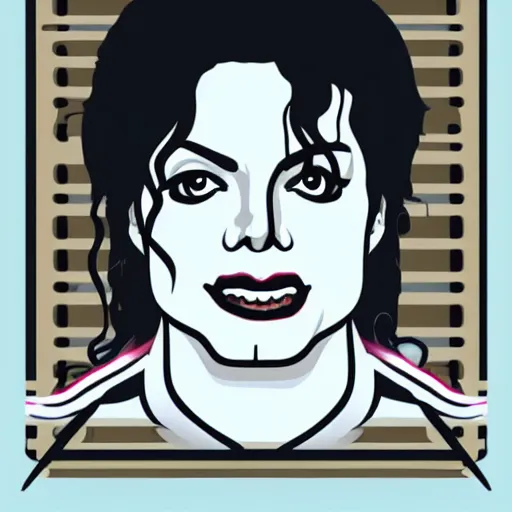 Michael Jackson - 2 Symbol Slogan T-shirts