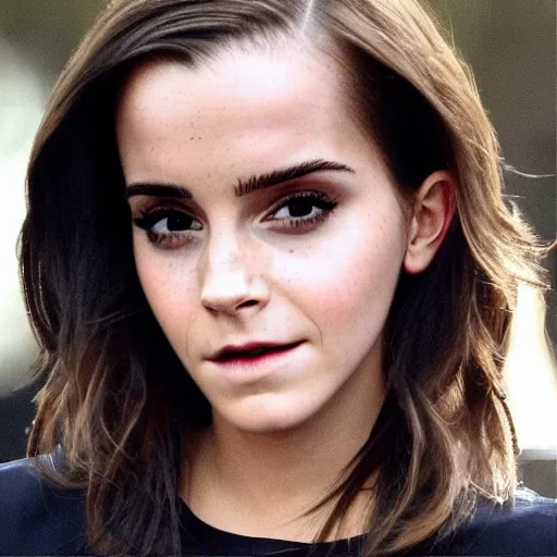 Image similar to Emma Watson and Kim Kardashian combined into a single person