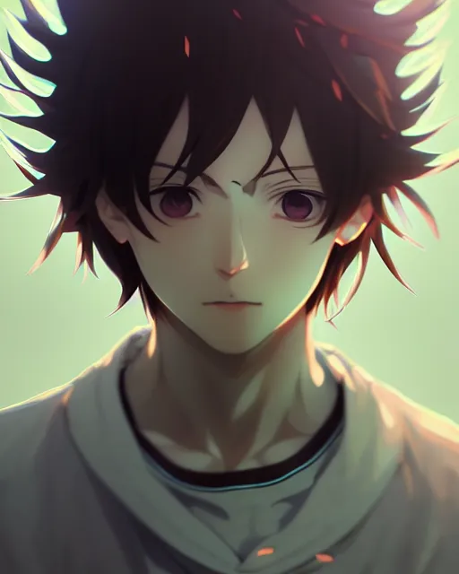 Image similar to extremely attractive soft feminine male anime character screenshot, nagito komaeda, anime, intricate, sharp focus, illustration, highly detailed, digital painting, cell shaded, concept art, matte, art by ilya kuvshinov and kyoto animation and wlop, ruan jia and greg rutkowski, studio quality, masterpiece