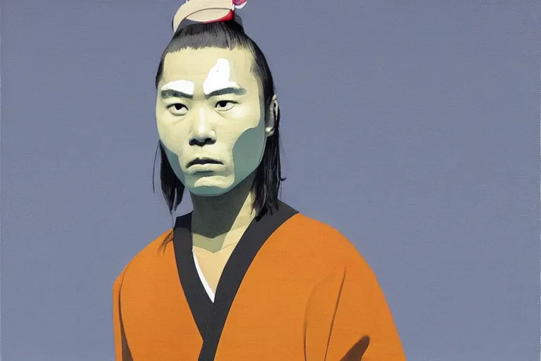 Image similar to samurai with artwork by tim eitel