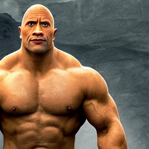 Image similar to dwayne johnson as shrek