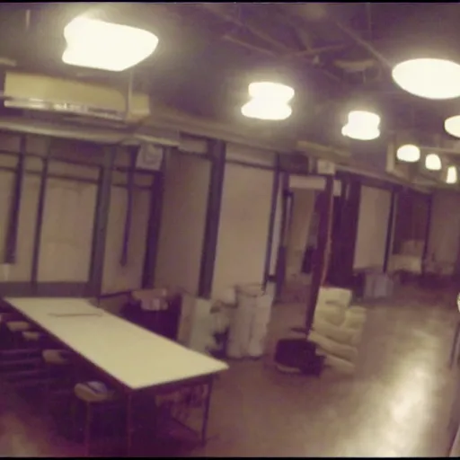 Image similar to Surveillance video of The Backrooms