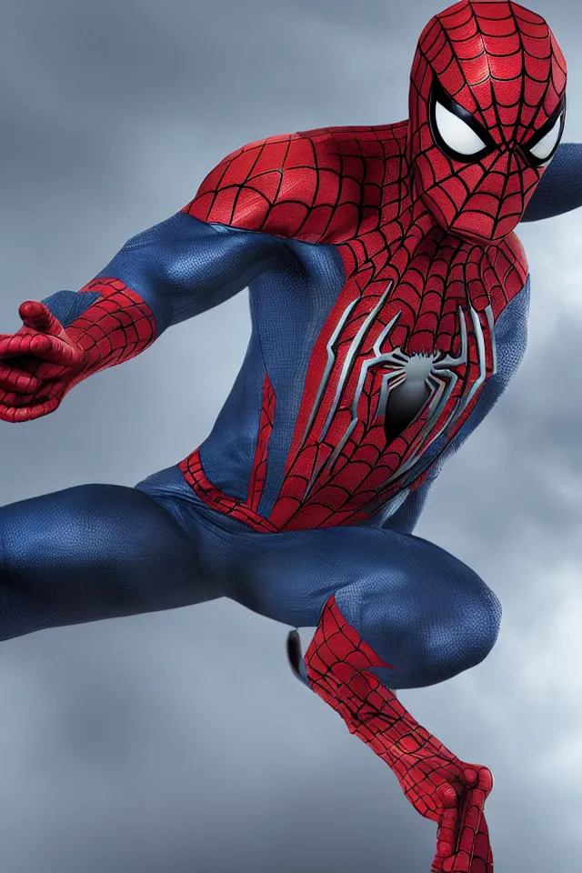 Image similar to concept art of spiderman suit , detailed suit, Marvel, Octan, 8K resolution,