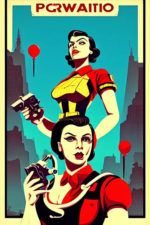 Prompt: propaganda poster of middle world. pop art, pixel, bioshock art style, gta chinatown art style, dynamic proportional, dynamic composition, face features, body features, ultra realistic art, digital painting, concept art, smooth, sharp focus, illustration, intricate, without duplication, elegant, confident posse, art by artgerm and richard hamilton and mimmo rottela