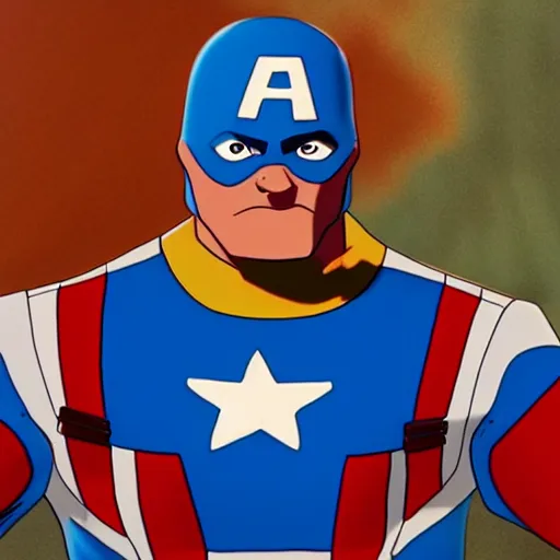 Image similar to Scooby Doo as Captain America, epic, movie still, photorealistic, cinematic, 8k,