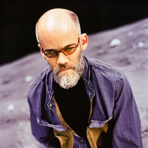 Image similar to michael stipe plays a concert on the moon