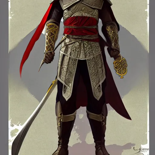Image similar to an ultra detailed vector image of ezio auditore dressed as solaire of astora, concept art by alphonse mucha and greg rutkowski, praise the blood moon, octane render, liminal space