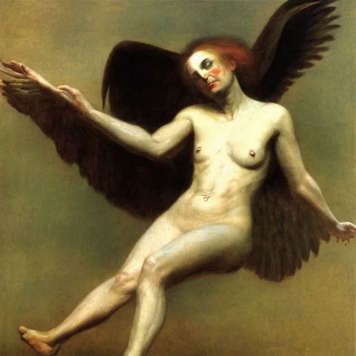 Prompt: a harpy, by Odd Nerdrum