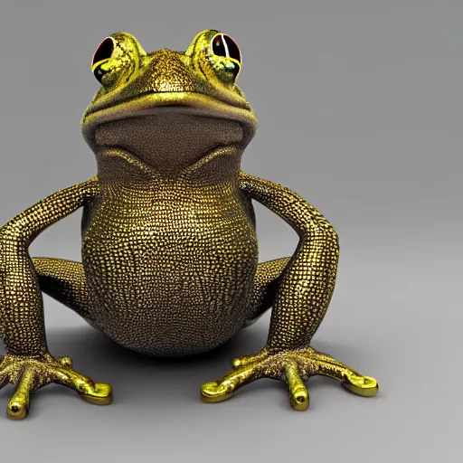 Prompt: chain toad grading, 3 d render, high quality, focus on sharpness, object focus