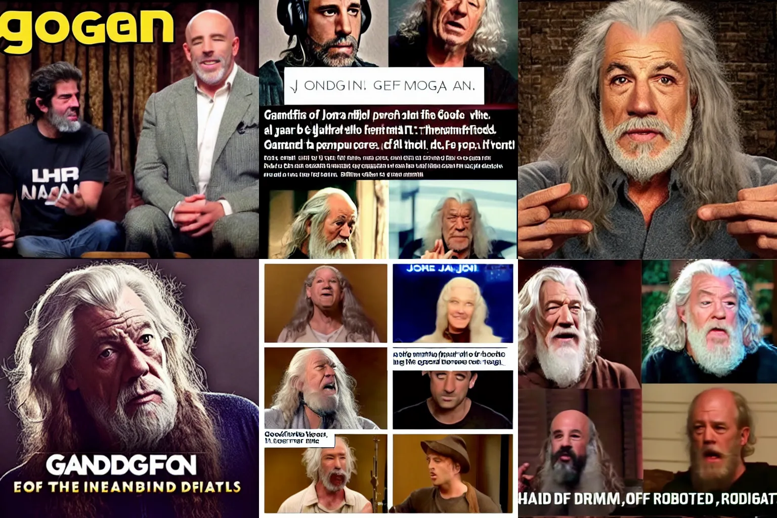 Prompt: ((((((((((((((((gandalf)))))))))))))))) heated argument on joe rogan podcast!!!!!!!!!!!!!!!!!!!!!