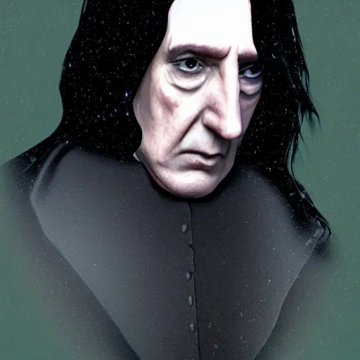 Image similar to severely distorted severus snape