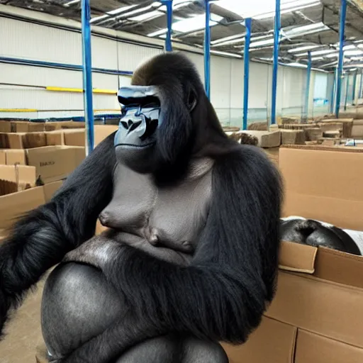 Prompt: ceo of a gorilla factory