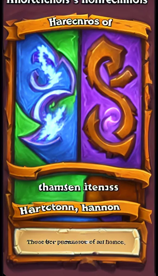 Image similar to the two complementary forces that make up all aspects and phenomena of life, from Hearthstone