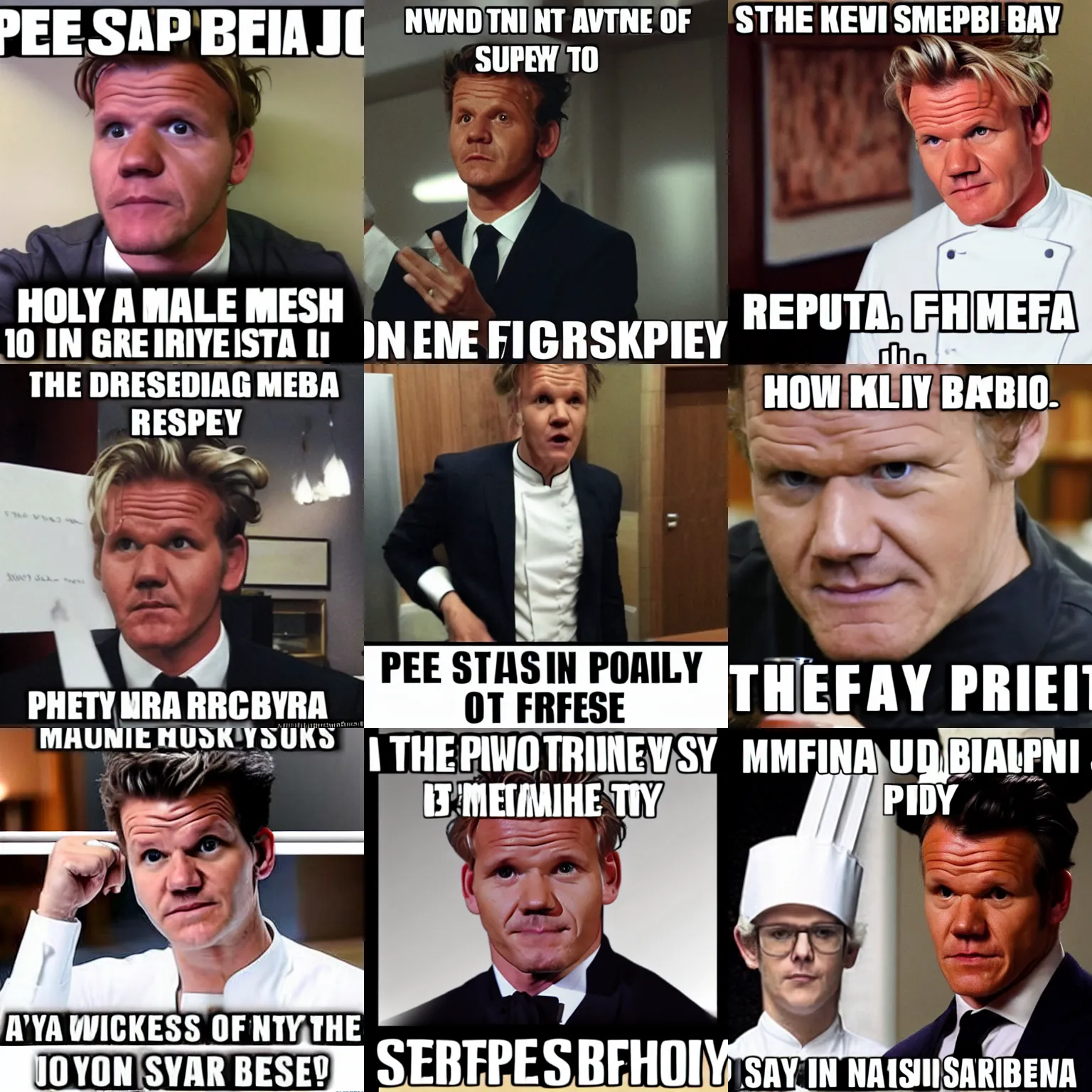 Prompt: pepe silvia meme but with the face of gordon ramsay