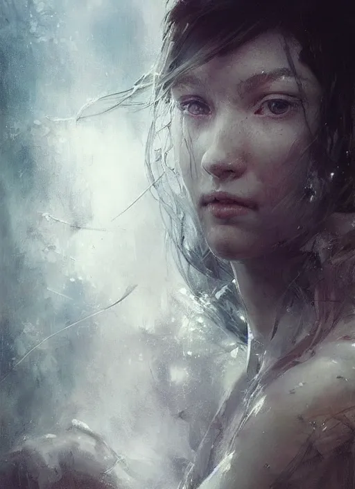 Image similar to beautiful painting by jeremy mann, a female paladin absurdly beautiful, elegant, ultrafine hyperrealistic detailed face illustration by wlop and artgerm and greg rutkowski, intricate linework, sharp focus, smooth, octopath traveler, final fantasy, unreal engine, dramatic lighting, ethereal, 8 k