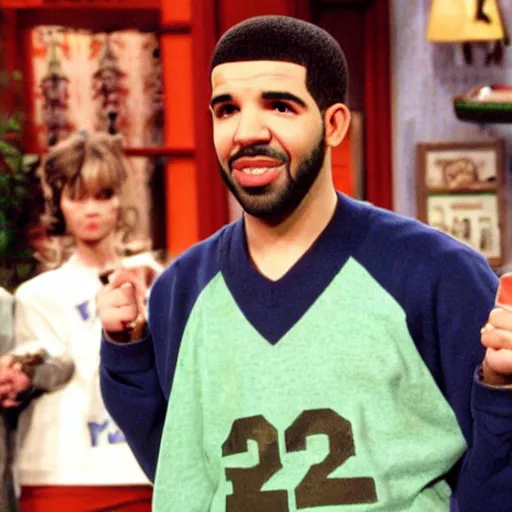 Prompt: drake as a guest star in an episode of that's so raven ( 2 0 0 3 )