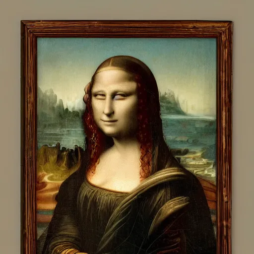 Image similar to mona lisa, octane render