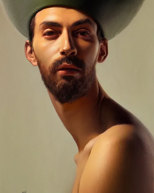 Prompt: an ultradetailed beautiful portrait panting of an anthropomorphic marihuana man, front view, oil painting, by ilya kuvshinov, greg rutkowski and makoto shinkai