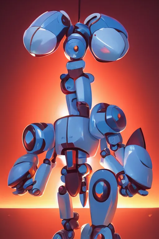 Image similar to metabots medabots medarotto medarot robot minimalist comics, behance hd by jesper ejsing, by rhads, makoto shinkai and lois van baarle, ilya kuvshinov, rossdraws global illumination ray tracing hdr radiating a glowing aura