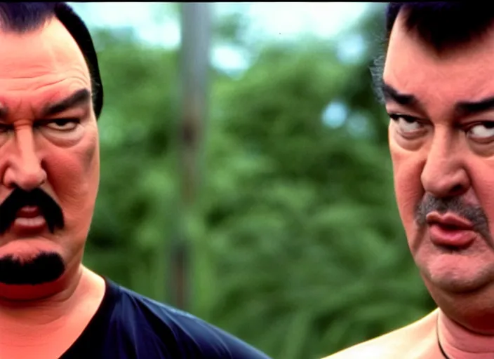 Image similar to steven seagal as julian in a still from the tv show trailer park boys (2001)