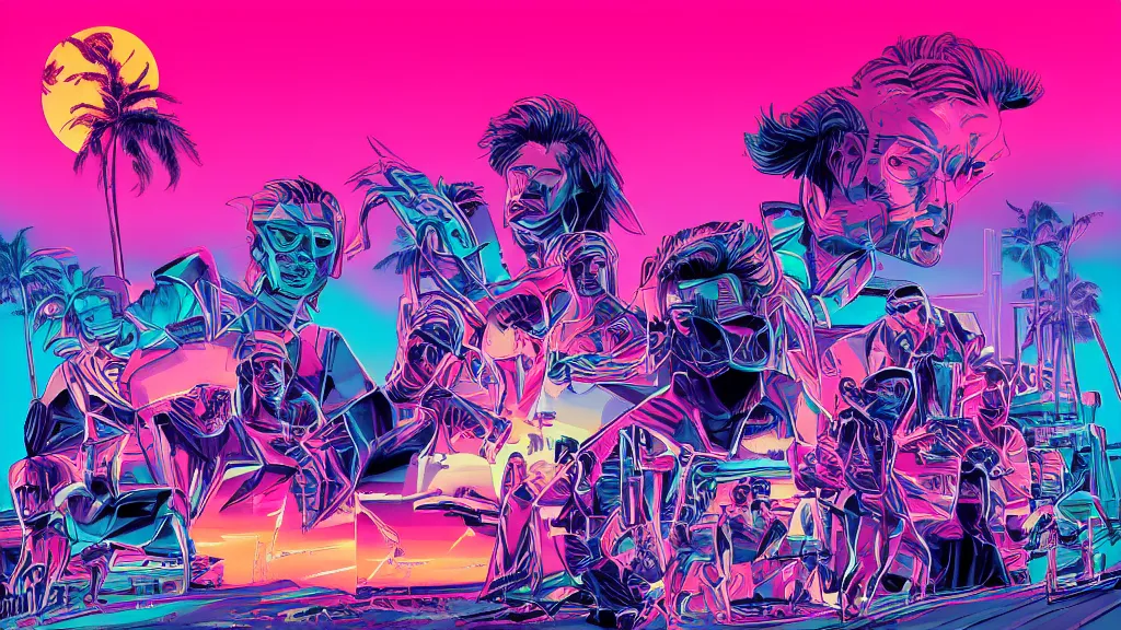 Image similar to synthwave gallant genetics