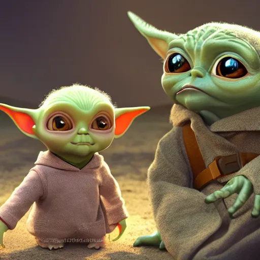 Image similar to the opening credits of the ( andy griffith tv show ) starring babyyoda and gandolf. photorealistic digital art in the style of pixar, epic fantasy, dramatic lighting, cinematic, extremely high detail, cinematic lighting, trending, artstation, cgsociety, 3 d ue 5, 4 k, hq