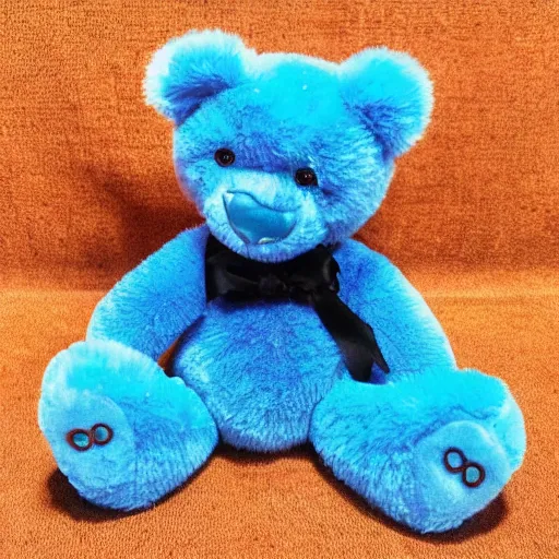 Image similar to a blue cute cat teddy bear