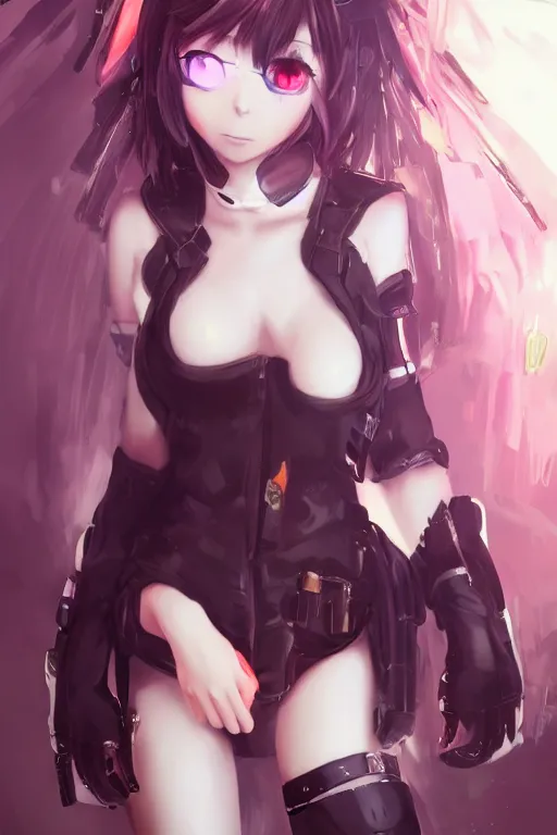 Image similar to beautiful anime art of a cyberpunk neko girl, character by WLOP, Logan, Cure, Mingche,n Shen, BangkuART, sakimichan, yan gisuka, JeonSeok Lee, trending on Artstation, Trending on PIxiv,