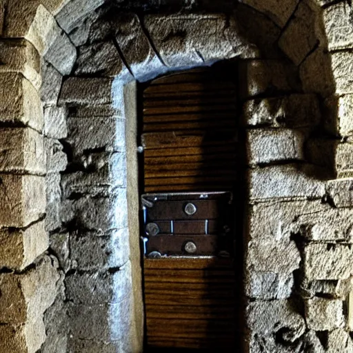 Prompt: secret door in a dungeon, d & d, photo