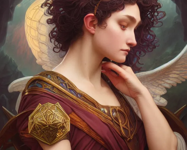 Prompt: photography of evelyn de morgan, deep focus, d & d and mtg, fantasy, intricate, elegant, highly detailed, digital painting, artstation, concept art, matte, sharp focus, illustration, hearthstone, art by artgerm and greg rutkowski and alphonse mucha