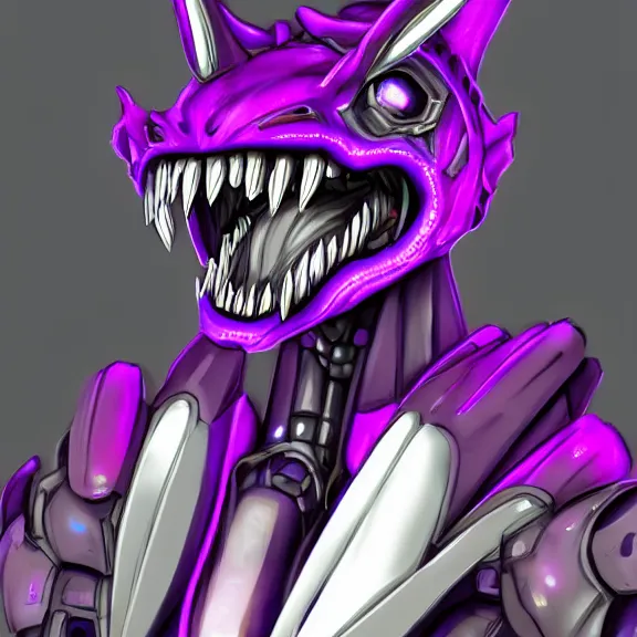 Image similar to detailed mawshot of a giant beautiful stunning goddess anthropomorphic hot robot mecha female dragon, silver sharp streamlined armor, detailed maw, glowing Purple LED eyes, food pov, micro pov, dragon art, macro art, furry art, vore, furaffinity, DeviantArt, Eka's Portal, G6