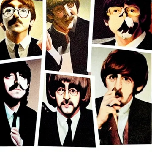 Image similar to “the beatles as cats”