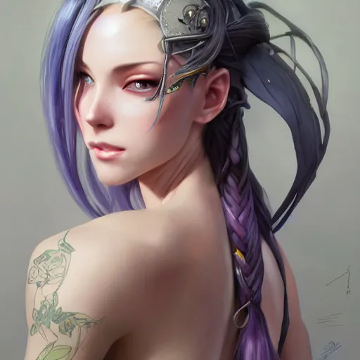 Image similar to ultra realistic illustration, jinx from arcane anime, intricate, elegant, highly detailed, digital painting, artstation, concept art, smooth, sharp focus, illustration, art by artgerm and greg rutkowski and alphonse mucha and wlop