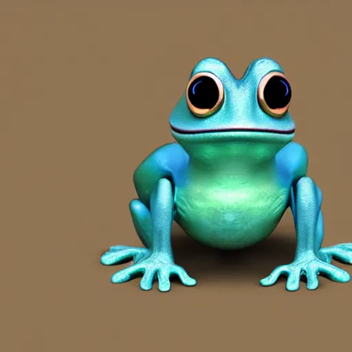 Prompt: photorealistic digital art of an anthropomorphic frog with a mustache, beeple, very detailed, 8 k render, depth of field