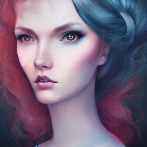 Prompt: a portrait in the style of anna dittmann and loish and charlie bowater.