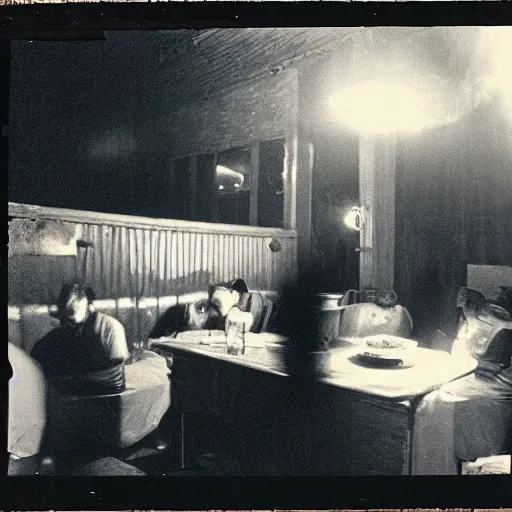 Prompt: vintage photo of Motel Hell 16mm, dramatic lighting