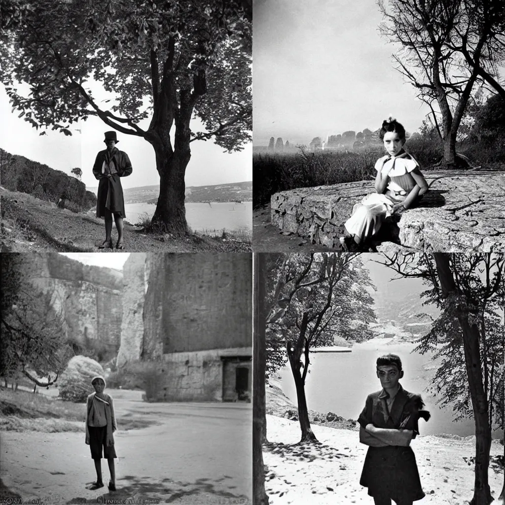 Prompt: a portrait of a character in a scenic environment by Robert Doisneau