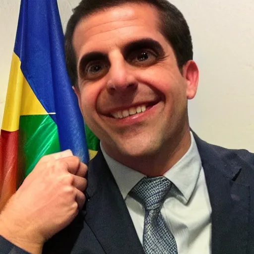 Prompt: brazilian michael scott