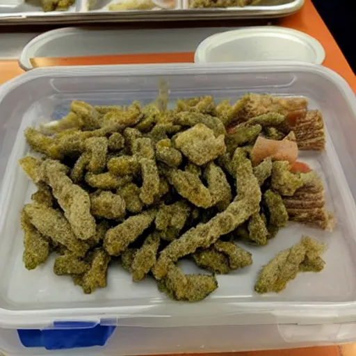 Image similar to moldy disgusting school food,