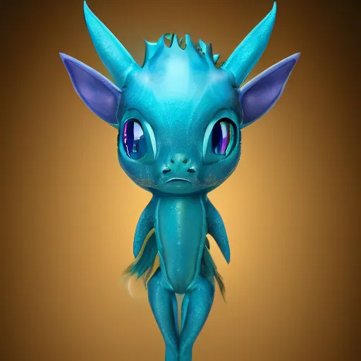 Image similar to a humanoid vaporeon, 8 k, high detail