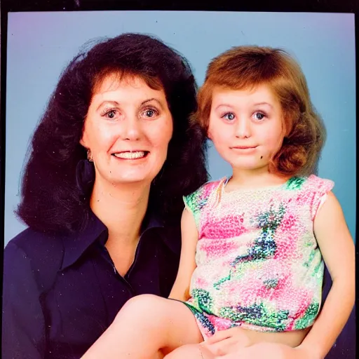 Image similar to 1 9 8 0 s portrait studio with mom