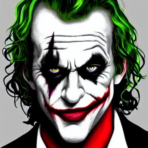 Image similar to ryan reynolds as joker, photorealistic, detailed,