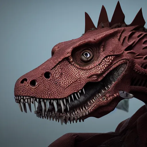 Image similar to a mechanical t-rex octane render, 3D, stunning, gorgeous, much detail, much wow, masterpiece