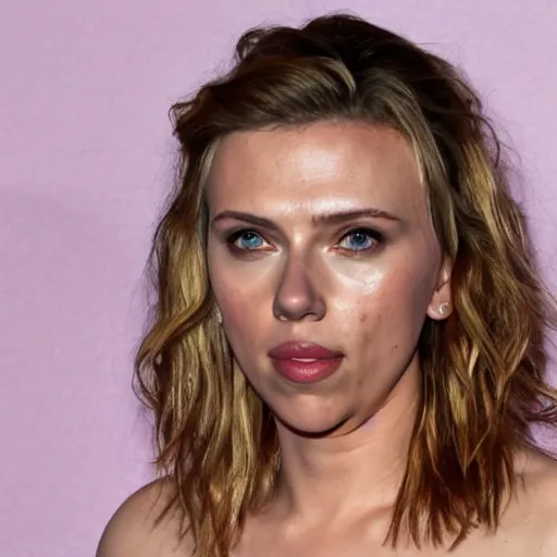 Prompt: photo of sweaty Scarlett Johansson