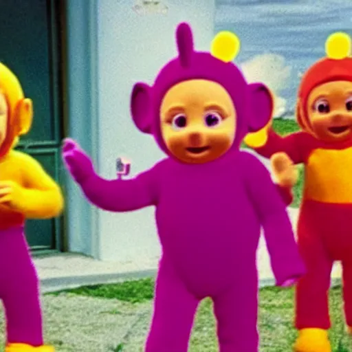 Image similar to teletubbies swat a mafia family