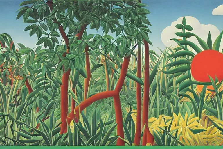 Image similar to Formosa, artwork by Henri Rousseau and Gary Panter