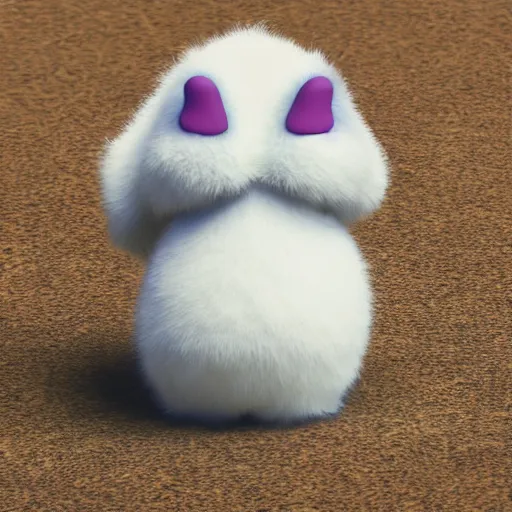 Prompt: fluffy bunny by pixar