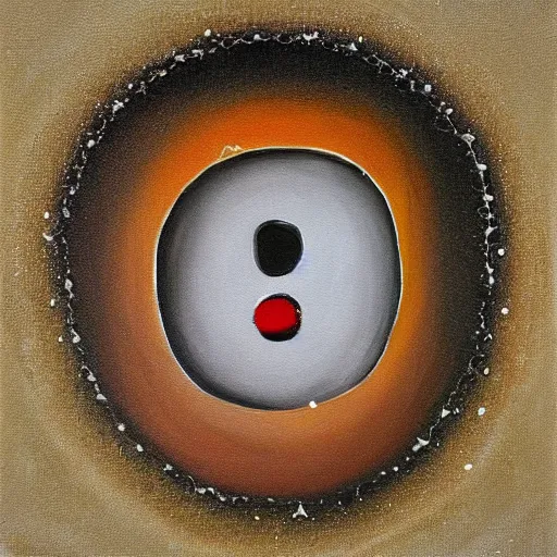 Image similar to weird painting with holes