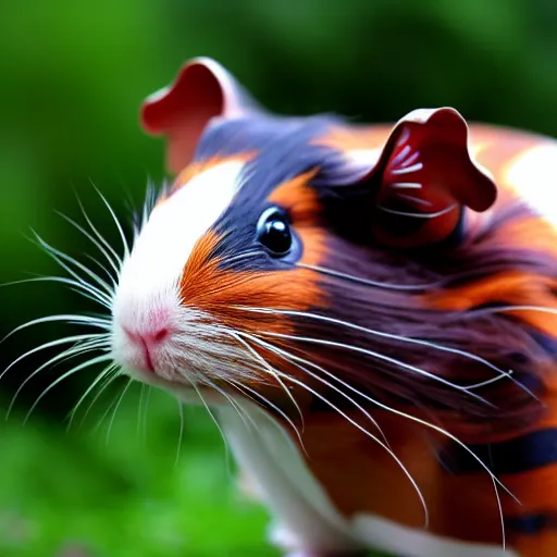 Prompt: this hybrid animal is a fusion of snake and Guinea pig, 8k, HD